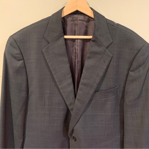 Nordstrom Joseph Abboud Men's Wool and Silk Grey Suit Jacket Size 42L - Picture 2 of 11